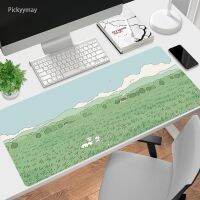 ♈☇ Kawaii Plant Mouse Pad Anime Large Office Accessories Overlock PC Computer Keyboard Cute Desk Mat Mause Mousepad Home Non-slip