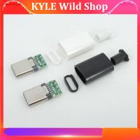 KYLE Wild Shop TYPE C USB 3.1 24 Pin Male Plug Welding Connector Adapter with Housing Type-C Charging Plugs Data Cable Accessories Repair