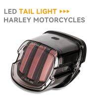 ♞Imark รถจักรยานยนต์ไฟท้ายแอลอีดีจุดไฟเบรกหลังที่ได้รับการรับรองจาก XL883 Harley Sportster XL1200ไฟท้ายถนน