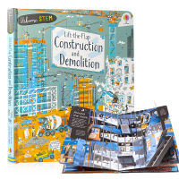 Usborne หนังสือ Lift-The-Flap Construction and Demolition Board Book Hardcover English Childrens Educational Books Reading Materials Learning Book for Kids Toddler หนังสือเด็ก หนังสือเด็กภาษาอังกฤษ หนังสือแบบหัดอ่านภาษาอังกฤษ