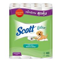 Scott Extra สก๊อตต์ เอ็กซ์ตร้า กระดาษชำระ ความยาวพิเศษ แพ็คละ40ม้วน กระดาษทิชชู่ Tissue