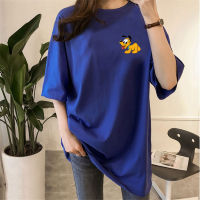 [AMYGO] 2023 Plus Size T Shirt Big Size Plus Size Student Round Neck Baju Perempuan Wanita Murah Tshirt Woman Tops Girls Student Korean Style Ladies Kurung Moden 宽松T恤女裝上衣女生短袖衣服