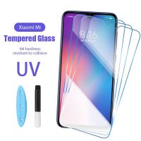 [Phone case]  กระจกเทมเปอร์กาว UV ปกป้องหน้าจอสำหรับ Iphone 11 13 14 Pro Max 12 Mini 6 6S 7 8 Plus SE X XS XR 14Max 14Pro ฟิล์มป้องกัน