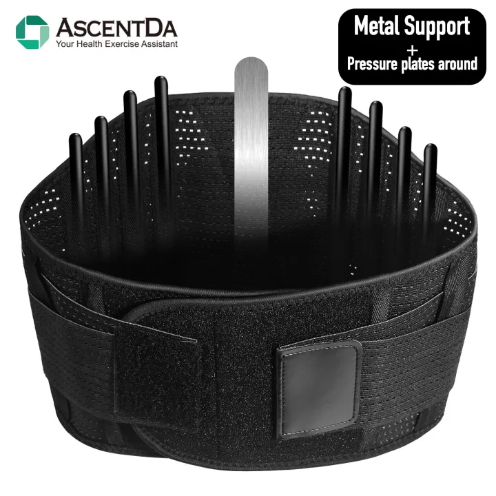 2022 Lumbar Support Back Brace -Relief for Back Pain,Herniated Disc,Breathable Mesh Design,Spine Steel Plate Support,Adjustable Support Straps,Lower Back Belt