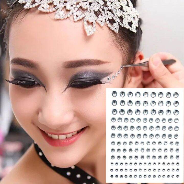 LIAOYING New Eyes Makeup Face Sticker Eyeshadow Diamond Makeup Eyeliner ...