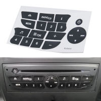 Car Audio Button Refurbish Stickers Car Interior CD Radio Repair Stickers for Renault Clio and Megane 2009-2011