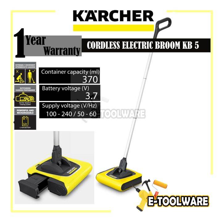 Karcher Cordless Sweeper Electric Broom KB5 Lazada