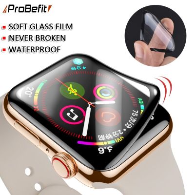 Soft Tempered Glass For Apple Watch Series 8 Ultra 49MM 7 6 SE 5 4 3 38MM 40MM 44MM 42MM 41MM 45MM Screen Protector For Iwatch 8 Replacement Parts