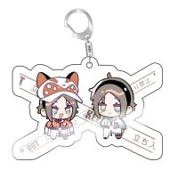 Hot Anime Luxiem พวงกุญแจ Vtuber Vox Akuma Mysta Rias การ์ตูน Key Chain นักเรียนโรงเรียนกระเป๋า Itabag Keyrings คอสเพลย์แฟนของขวัญ