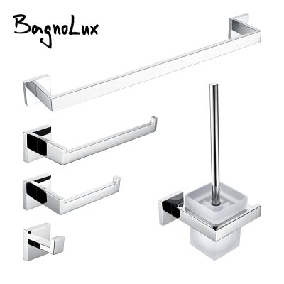 【CC】㍿◈  Polished Wall-mounted Toilet Paper Holder Bar Facilities Accessories