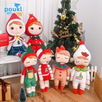 POUKL ของขวัญวันคริสต์มาส วันเกิดของสตรี ตุ๊กตาผ้านุ่ม เครื่องประดับบนโต๊ะ ของตกแต่งบ้าน ตุ๊กตาแองเจล่าคริสต์มาส ของเล่นตุ๊กตาผ้า ของเล่นยัดไส้ ของเล่นตุ๊กตากระต่าย ตุ๊กตาผ้าพลัฌ