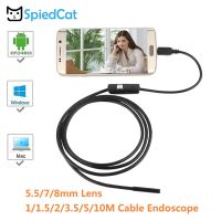 【❁】 Hayas Super Store 5.5มิลลิเมตรมินิเลนส์1เมตร2เมตร3.5เมตร5เมตร10เมตรสาย OTG USB Endoscope งูตรวจสอบ USB Borescope กล้องเวบแคม