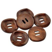 【YF】ஐ✿  10 4 Holes Round Wood Sewing Buttons 30mm 7NK105