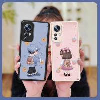 Waterproof simple Phone Case For Xiaomi 12 5G/12X/12S soft shell youth luxurious creative funny texture Back Cover cute