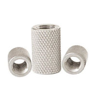 1-5Pcs Knurled รอบ Coupling Nut M3 M4 M5 M6 M8 M12 M14 M16สแตนเลสยาวขยาย Knurled มือกระชับ Nut