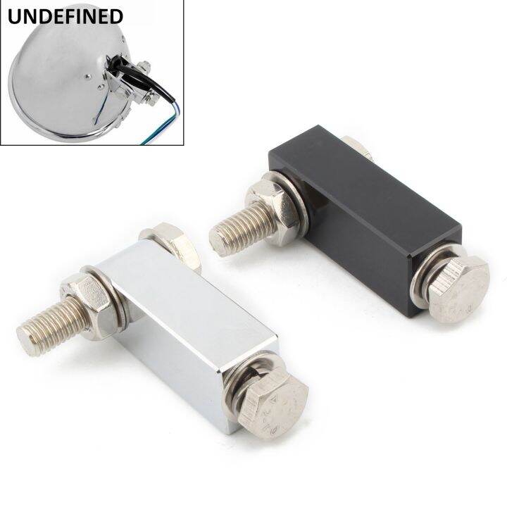 Scheinwerfer Verlängerung Für Harley Softail Dyna - Aluminium Chrom/Schwarz