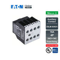 EATON Auxiliary contact module, 4P,16A,3N/O+1NC, Front fixing, Screw terminals ใช้กับรุ่น DILM7 ถึง DILM38 - DILA-XHI31 สั่งซื้อได้ที่ Eaton Online Store