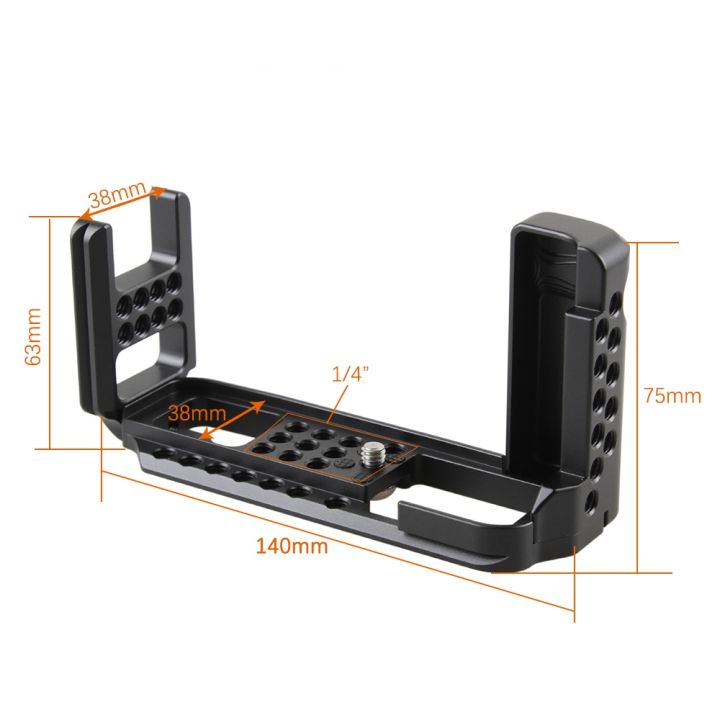 jfjg-release-l-plate-bracket-holder-hand-grip-for-x-t100-arca-swiss-mount-plate-with-1-4-thread-holes