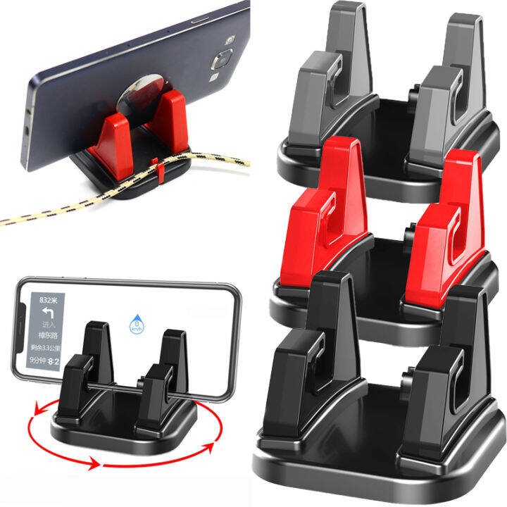 Rotate Car Phone Holder Dashboard Sticking Stand Mount Bracket for