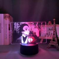 Colorful Anime Two Tone Lamp Kimetsu No Yaiba Tanjiro for Kid Bedroom Decor Birthday Gift Manga Demon Slayer Two Tone Led Light Night Lights