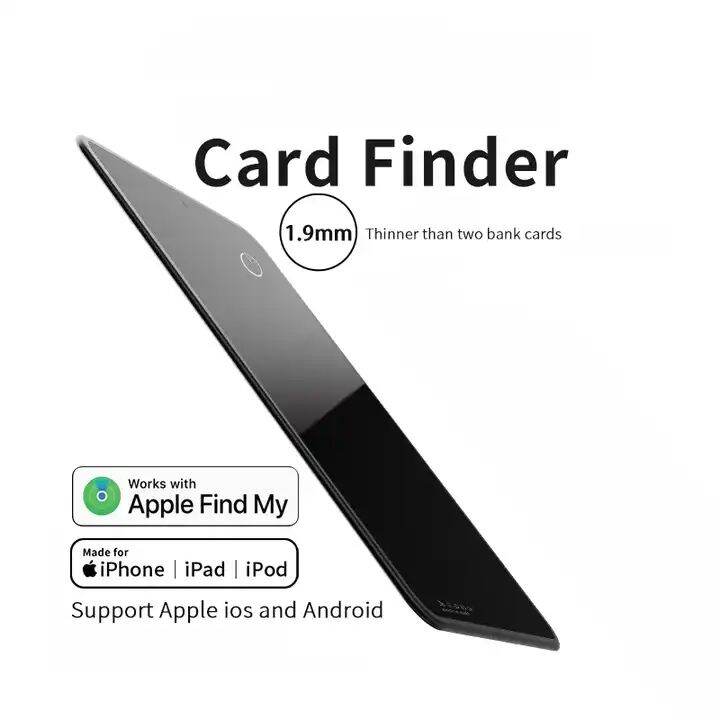 Apple MFi Certified Card tracker Finder Wallet tracker Slim Thin Find