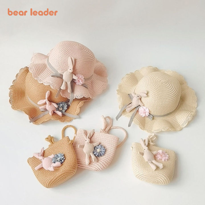 bear-leader-หมวกกันแดดสำหรับเด็กสำหรับฤดูร้อนฤดูใบไม้ผลิหมวกทรงถังสำหรับเด็กผ้าฝ้ายลินินสำหรับเด็กชายเด็กหญิงหมวกเด็กเดินทางชายหาดหมวกเด็กหมวก
