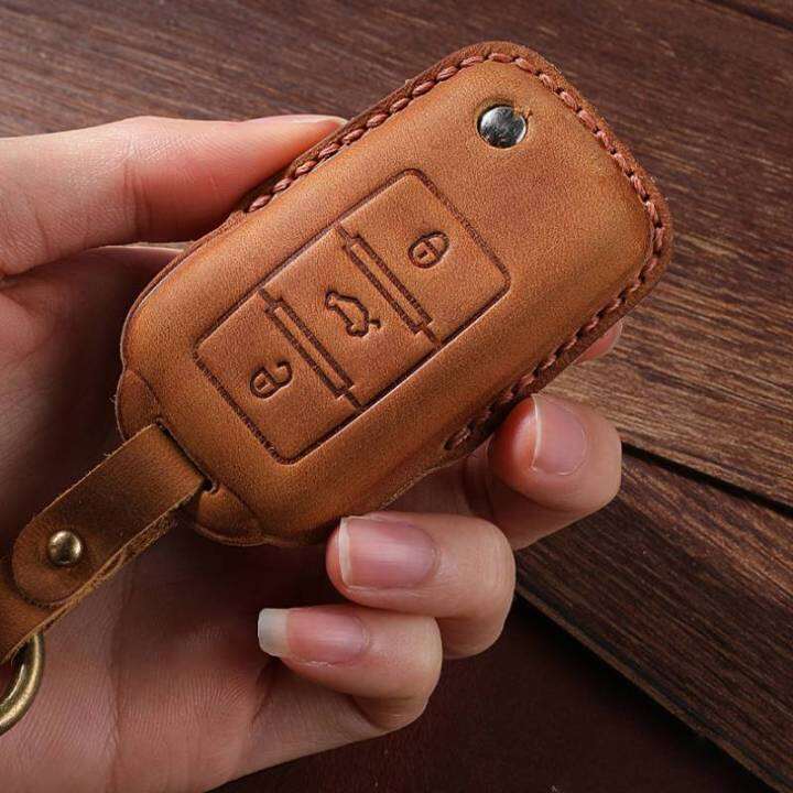 leather-car-key-case-cover-keyring-for-volkswagen-vw-golf-7-mk7-tiguan-touareg-mk2-for-skoda-octavia-kodiaq-seat-ateca