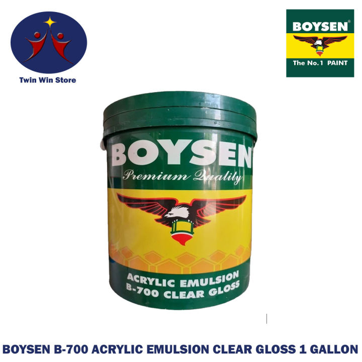 BOYSEN ACRYLIC EMULSION CLEAR GLOSS B-700 (1 GALLON) | Lazada PH