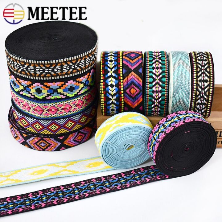 10meters-25mm-polyester-ethnic-webbing-tape-jacquard-ribbon-shoulder-bag-strap-lace-belt-bias-binding-garment-sewing-accessories-gift-wrapping-bags