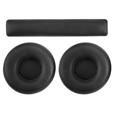 Earpads Cushion Cover Leather Headband Replacement Head Beam for JBL Synchros E40BT E40 Bluetooth Headphones 1 Set
