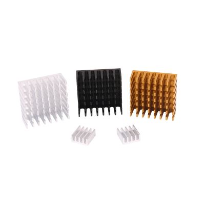 1pcs Aluminum Spiky Black Mini Heatsink Cooling Heat Sinks Cooler for IC VGA RAM With 3M Thermally Adhesive Tape Applied Adhesives Tape