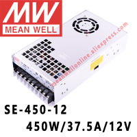 SE-450-12หมายถึงดี450W 37.5A 12V DC แหล่งจ่ายไฟเอาท์พุทเดี่ยว Meanwell ร้านค้าออนไลน์