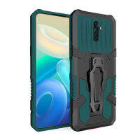 เคส OPPO Reno 2F Case กรณีผู้ถือเข็มขัดคลิปป้องกันทหารเกรดกันกระแทกแข็งเสริมฝาครอบด้านหลัง