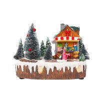 Lights for Christmas Snow Houses Village Luminescent Decorations Christmas Tree Festival House Home Decorations