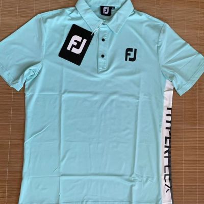 Original single golf mens short-sleeved quick-drying material T-shirt Golf solid color sports simple casual ball suit 23 new golf