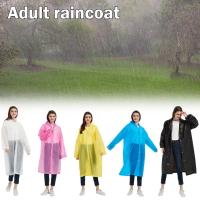 Portable Adult Raincoat EVA Pocket Thick Quality Sleeves Beam Rain Coat for Outdoor Work Travel Camping Emergency Rainwear Unisex