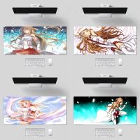 Asuna Yuuki Sword Art แล็ปท็อปออนไลน์ Keyboard Table Pad แผ่นรองเม้าส์คอมพิวเตอร์สำนักงาน แผ่นรองเม้าส์แล็ปท็อป แผ่นรองเม้าส์เกม