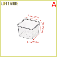 กล่องลิ้นชักจัดของโปร่งใสสีขาวลอฟตี้สำหรับลิ้นชักบรรจุของพลาสติกเครื่องประดับเครื่องสำอาง