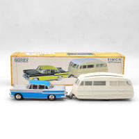 1/43 Noเร่งเครื่อง Simca Vedette Chambord 1958และ Caravane Henon CL5712รถโมเดล Diecast