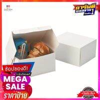 เอโร่ สแน็คบ็อกซ์ สีขาว 12x14x7.5 ซม. แพ็ค 24 ใบaro Snack Box Size 12x14x7.5 cm, Pack 24 pcs