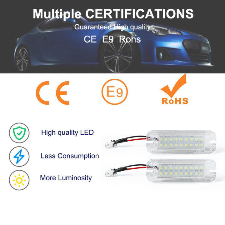 2pcs-no-error-white-led-license-plate-lights-car-accessories-for-benz-w463-g500-g550-g55-g63-g65-amg-number-plate-lamps