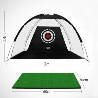 Foldable Golf Practice Net Indoor Outdoor Tent Garden Grassland Golf Hitting Cage Training Aid Trainer Golf Sports Equipment Towels