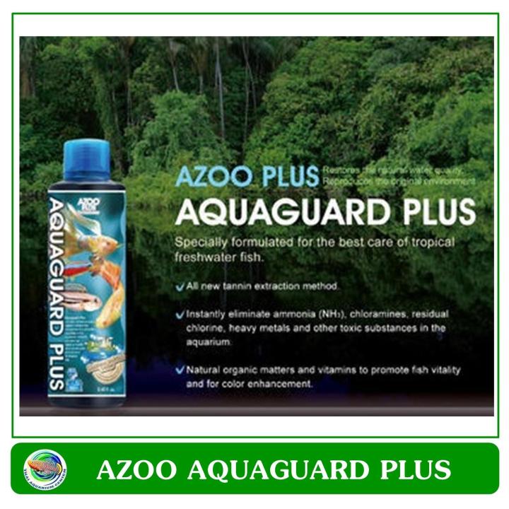 azoo-aquaguard-plus-น้ำยาปรับสภาพน้ำ-ลดคลอรีน-โลหะหนัก-สารพิษในน้ำ