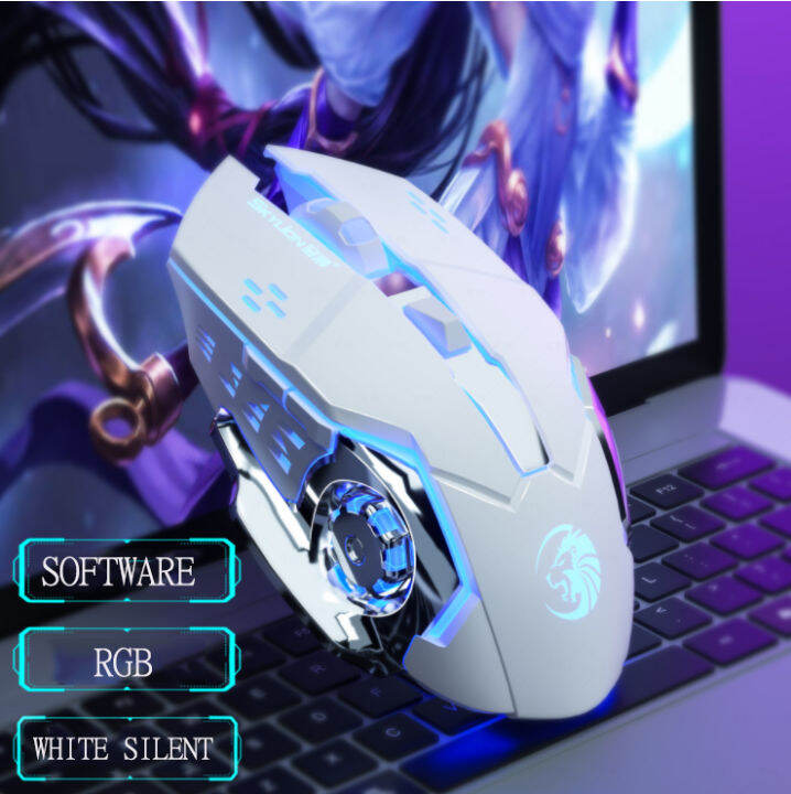 พร้อมส่ง-เมาส์เกมมิ้ง-gaming-mouse-rgb-mouseมีหลายแบบให้เลือก-มีสาย-ไร้สาย-มีเสียง-ไร้เสียง-มาโคร-ไม่มาโคร-เมาส์-mous