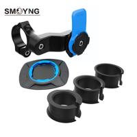 SMOYNG Motorcycle Bike Phone Holder Shock-resistant MTB Bicycle Scooter Bike Handlebar Security Quick Lock Support Mobile Stand