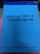 Giấy Vay Tiền Và Cam Kết Trả Nợ