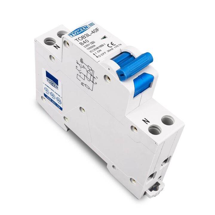 a-type-b-curve-rcbo-1p-n-10ka-ตัวตัดวงจรโดยอัตโนมัติ-differential-current-ที่มีการป้องกันการรั่วไหลของกระแสเกิน