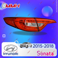 HYUNDAI SONATA LF 15-18 เสื้อ​ไฟท้าย ไฟท้าย​แต่ง ไฟท้ายไฟเบรค​ ไฟเลี้ยว Taillamp Taillight ไฟท้าย​ พร้อมทับทิม ไฟท้ายกันชนหลังสําหรับ​ ทับทิมในฝาท้ายไฟท้าย ไฟเบรก ไฟสัญญาณเตือน