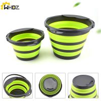 4L/10L Collapsible Bucket Portable Folding Bucket Water Bucket Container with Sturdy Handle for Backpacking Camping Outdoor