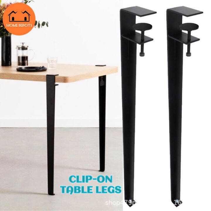 Home Depots Clamp type adjustable table leg 4pcs [for Desk, Dining